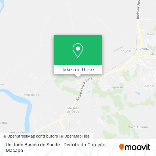 Unidade Básica de Saude - Distrito do Coração map
