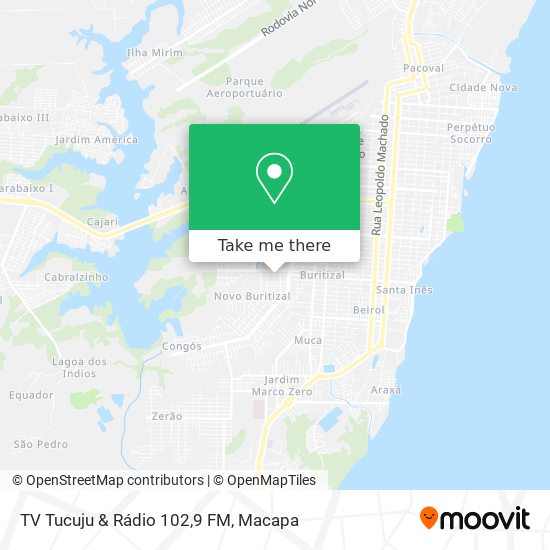 Mapa TV Tucuju & Rádio 102,9 FM