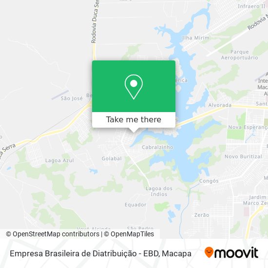 Empresa Brasileira de Diatribuição - EBD map