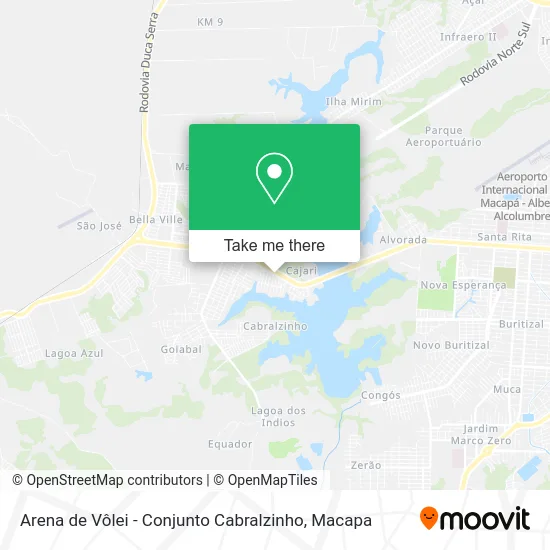 Arena de Vôlei - Conjunto Cabralzinho map