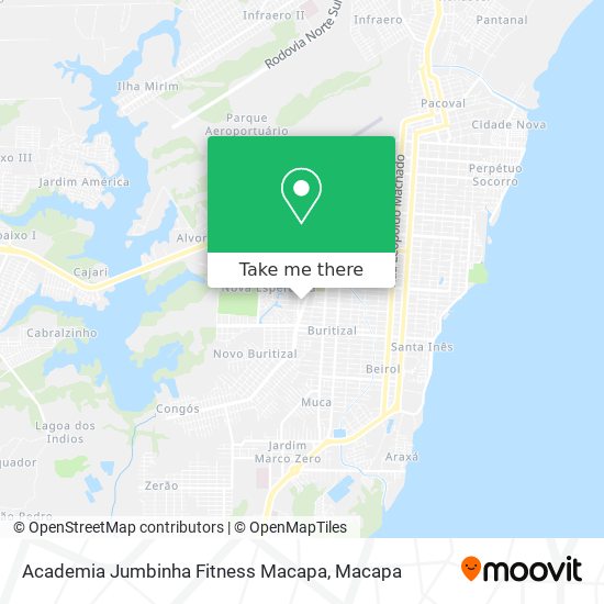 Mapa Academia Jumbinha Fitness Macapa