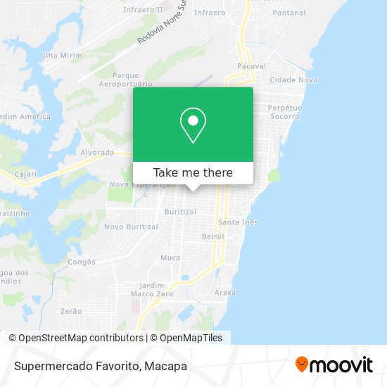 Supermercado Favorito map