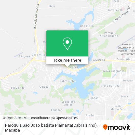 Paróquia São João batista Piamarta(Cabralzinho) map