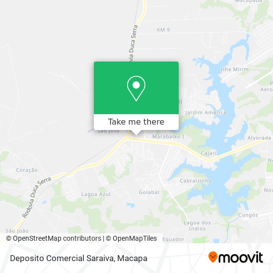 Deposito Comercial Saraiva map