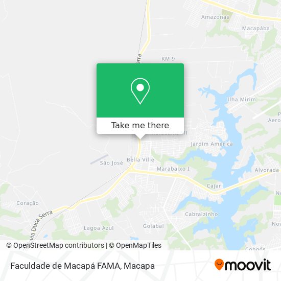 Faculdade de Macapá FAMA map