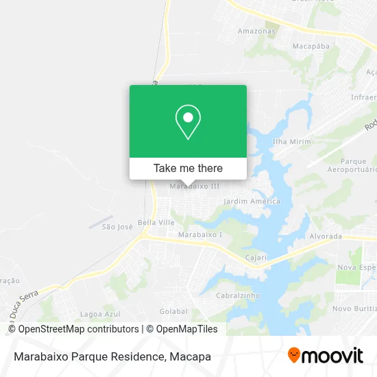 Marabaixo Parque Residence map