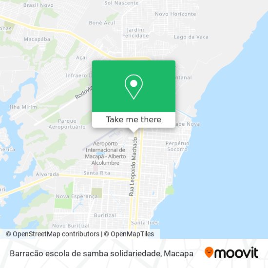 Barracão escola de samba solidariedade map