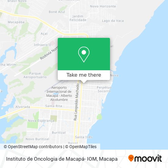 Instituto de Oncologia de Macapá- IOM map