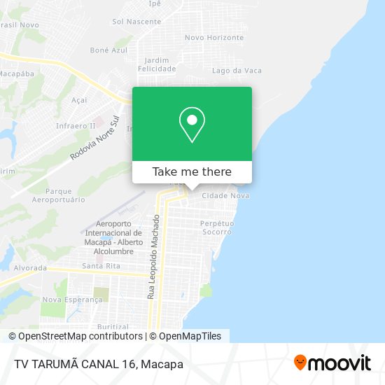 Mapa TV TARUMÃ CANAL 16