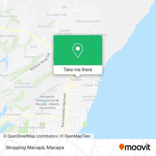 Shopping Macapá map