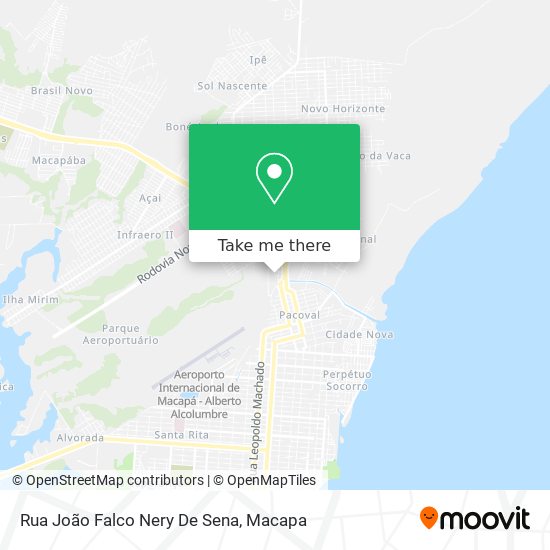 Rua João Falco Nery De Sena map