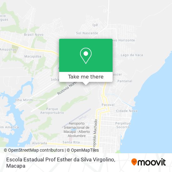 Mapa Escola Estadual Prof Esther da Silva Virgolino