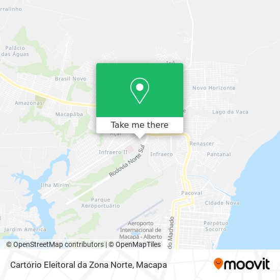 Cartório Eleitoral da Zona Norte map