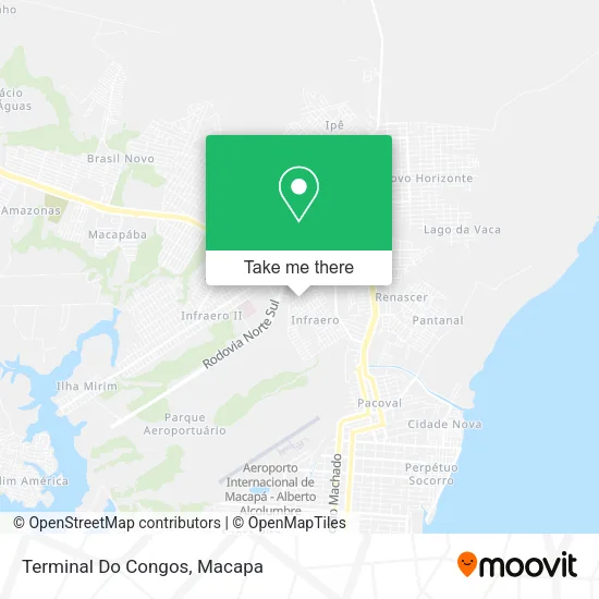 Terminal Do Congos map