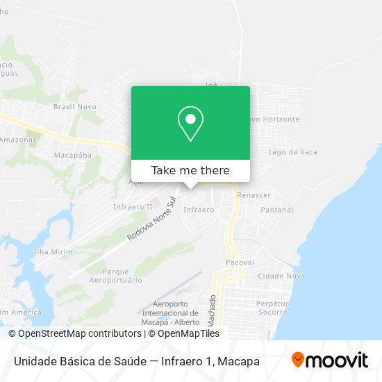 Unidade Básica de Saúde — Infraero 1 map