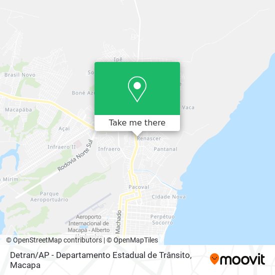 Mapa Detran / AP - Departamento Estadual de Trânsito