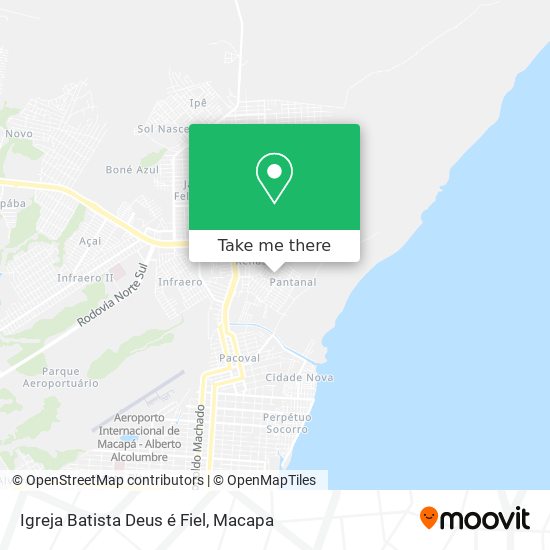 Igreja Batista Deus é Fiel map