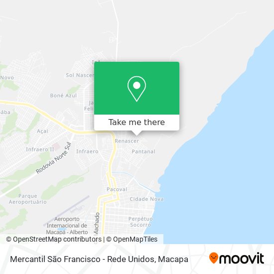 Mercantil São Francisco - Rede Unidos map