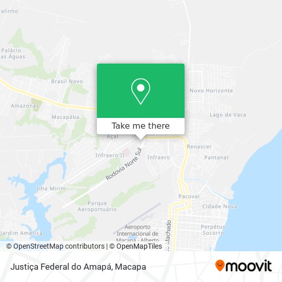 Mapa Justiça Federal do Amapá