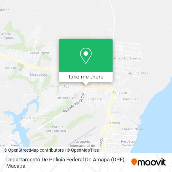 Mapa Departamento De Polícia Federal Do Amapá (DPF)