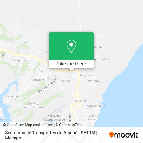 Secretaria de Transportes do Amapá - SETRAP map