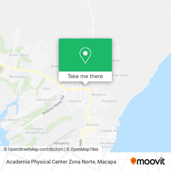 Mapa Academia Physical Center Zona Norte