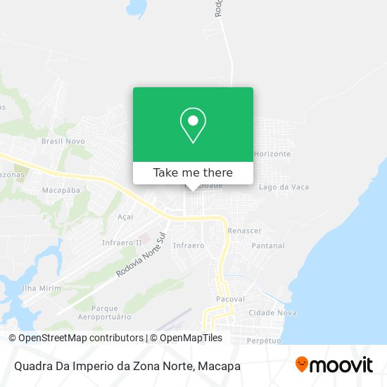 Quadra Da Imperio da Zona Norte map