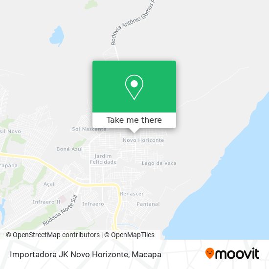 Importadora JK Novo Horizonte map