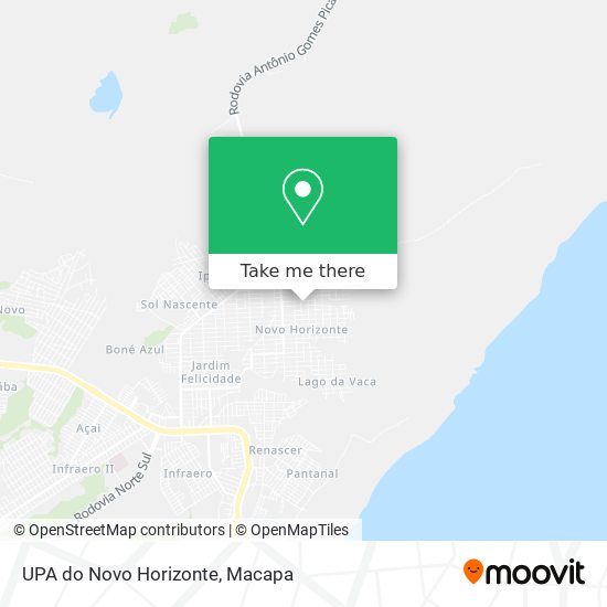 UPA do Novo Horizonte map