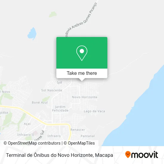 Terminal de Ônibus do Novo Horizonte map