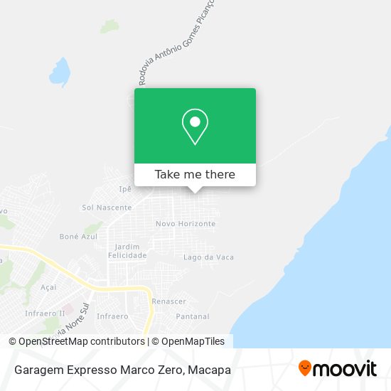 Mapa Garagem Expresso Marco Zero