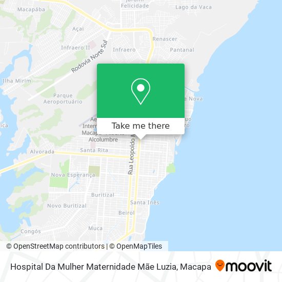 Hospital Da Mulher Maternidade Mãe Luzia map