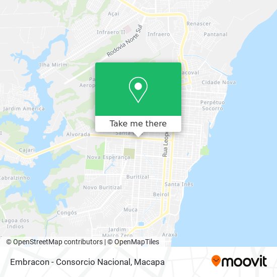 Embracon - Consorcio Nacional map