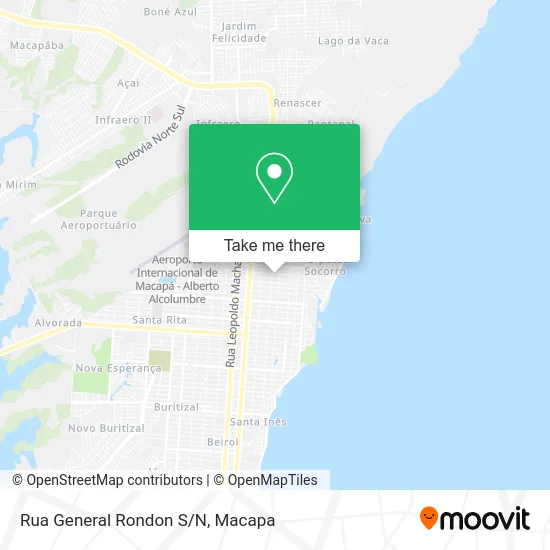 Rua General Rondon S/N map