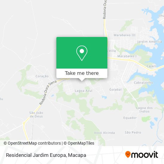 Mapa Residencial Jardim Europa