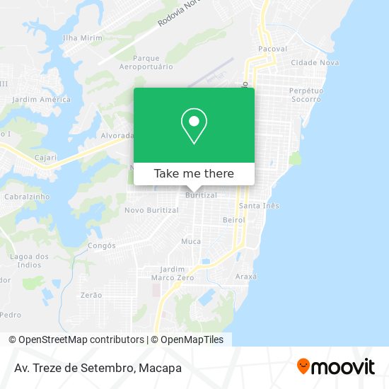 Mapa Av. Treze de Setembro