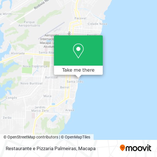 Restaurante e Pizzaria Palmeiras map