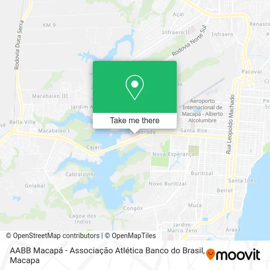 AABB Macapá - Associação Atlética Banco do Brasil map