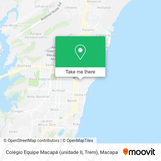Colégio Equipe Macapá (unidade II, Trem) map