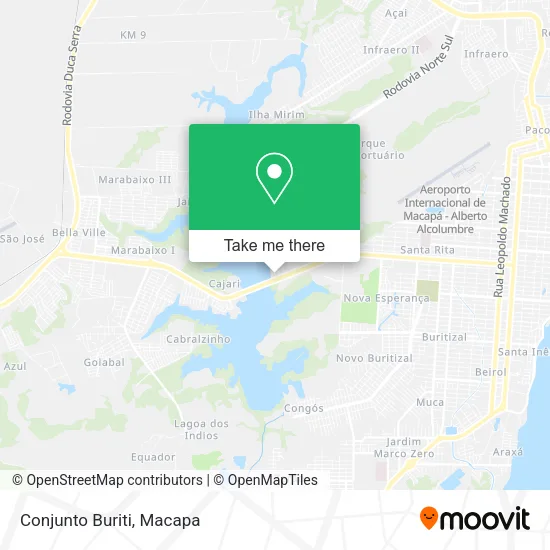 Conjunto Buriti map