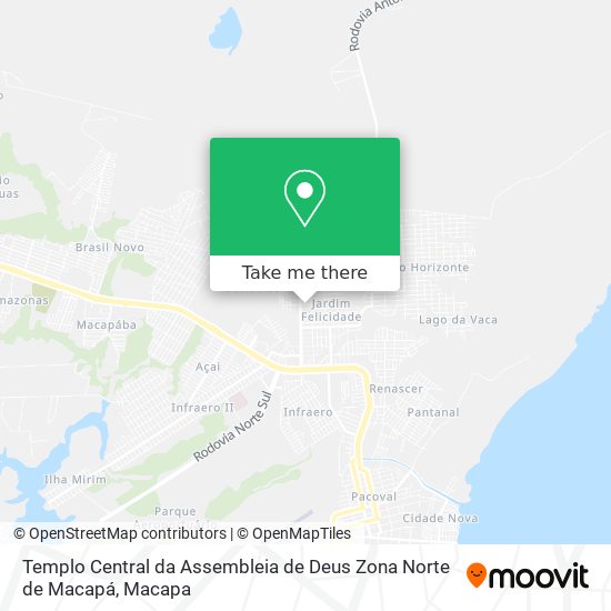 Templo Central da Assembleia de Deus Zona Norte de Macapá map