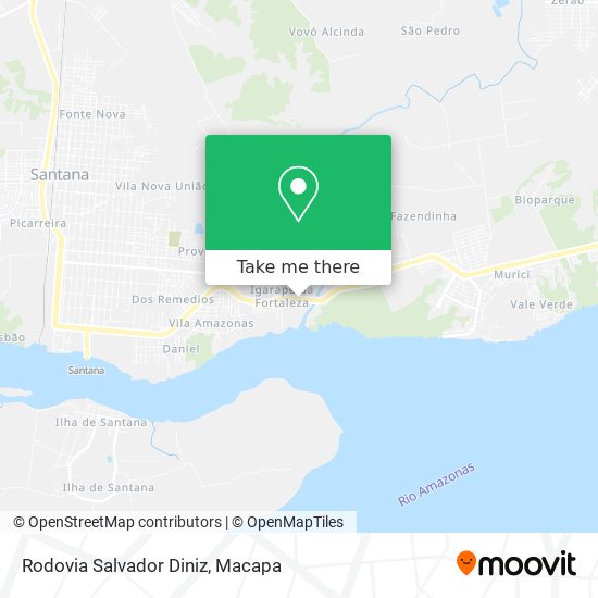 Rodovia Salvador Diniz map