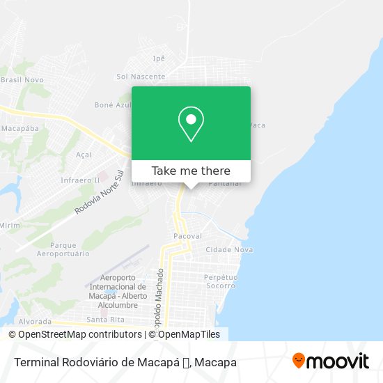 Mapa Terminal Rodoviário de Macapá 🚌