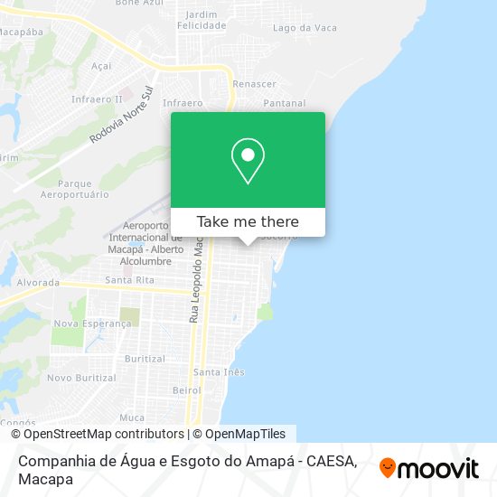 Companhia de Água e Esgoto do Amapá - CAESA map