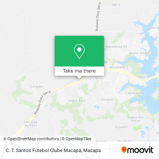 Mapa C. T. Santos Futebol Clube Macapá