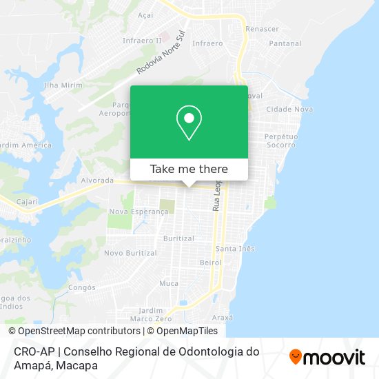 Mapa CRO-AP | Conselho Regional de Odontologia do Amapá