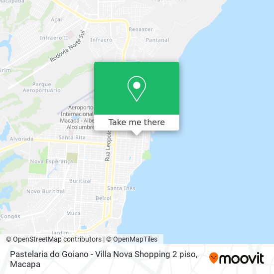 Pastelaria do Goiano - Villa Nova Shopping 2 piso map