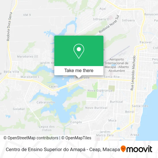 Centro de Ensino Superior do Amapá - Ceap map