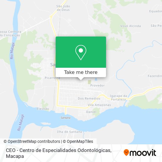 Mapa CEO - Centro de Especialidades Odontológicas