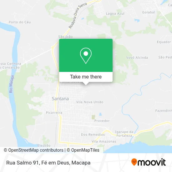 Rua Salmo 91, Fé em Deus map